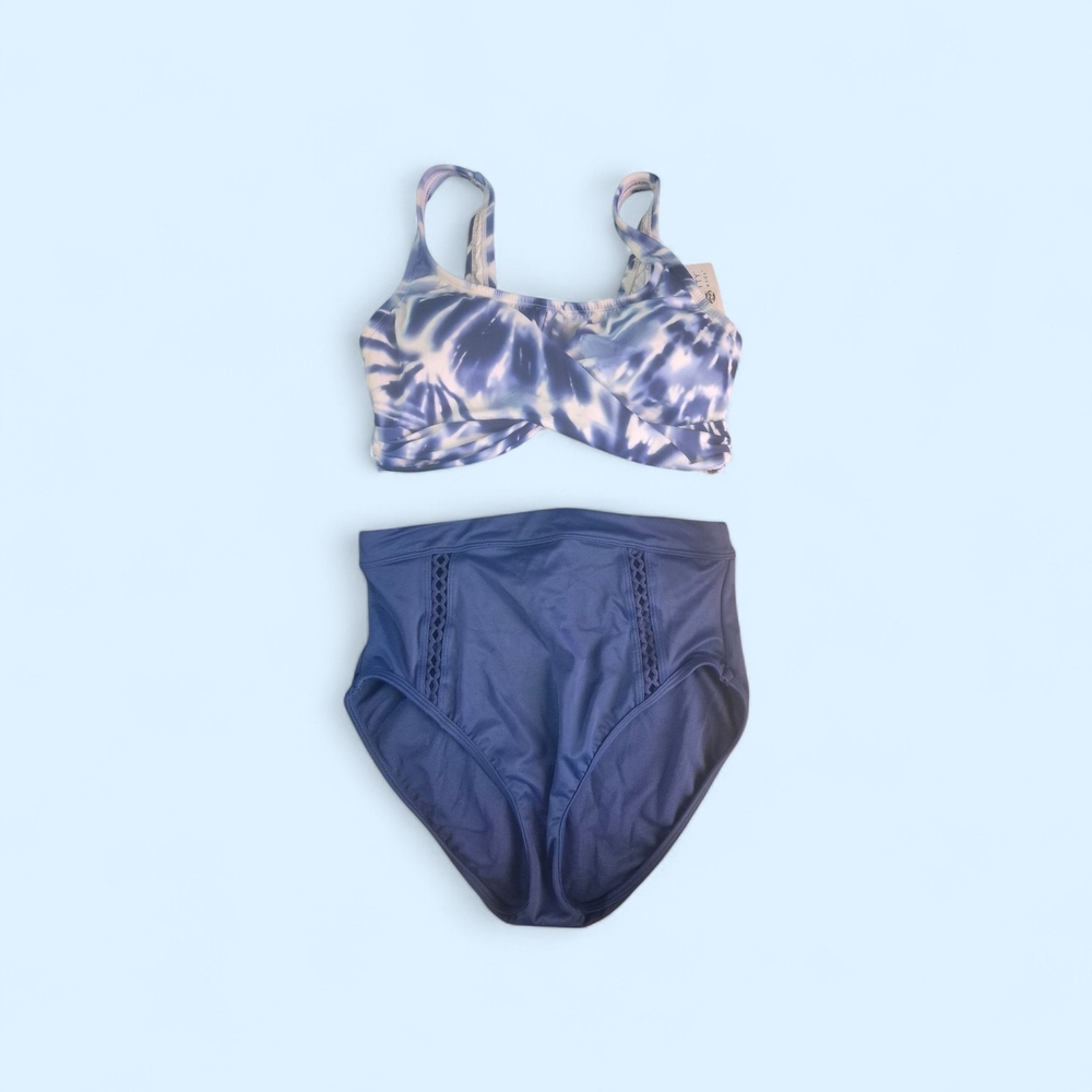 Beach Betty Tiedye Blue  Bikini Size S